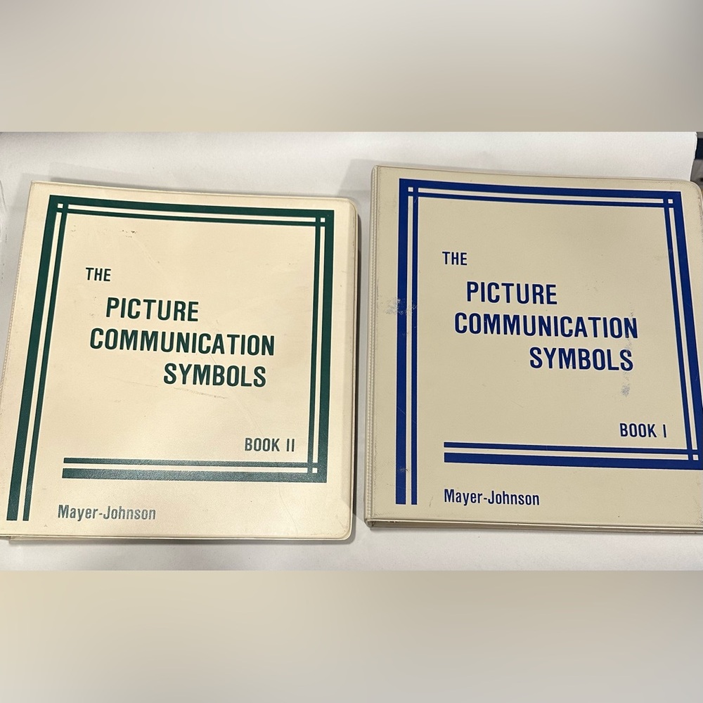 MAYER-JOHNSON The Picture Communication Symbols Binders - Book 1 and Book 2